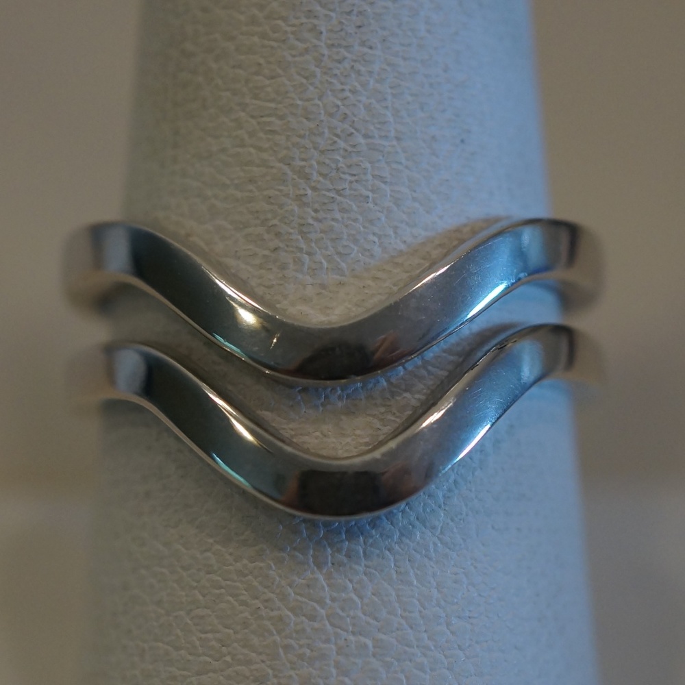 Sterling Silver (.925) Custom Made Double Bar Ring